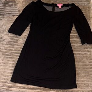She's Cool Classic Black Long Sleeve Dress